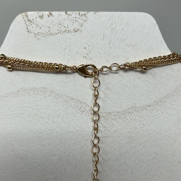Ettika Single Swag Gold Tone Necklace Size 16 Inch - Picture 5 of 10